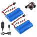 2x Akumulátor Baterie Pro Rc Auta Li-ion 7.4V 1500mAh Rc