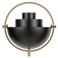 GUBI Stojací lampa GUBI Multi-Lite, výška 148 cm, mosaz/černá