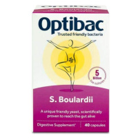 Optibac Saccharomyces Boulardii Probiotika při průjmu 40 kapslí
