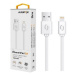 Kabel Aligator Lightning na USB, 2A, 2m, bílá
