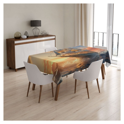 Sablio Ubrus Plachetnice ve vlnách při východu slunce - 90x90 cm