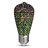 LED 3D Dekorační žárovka FILAMENT ST64 E27/3W/230V 3000K