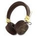 Guess PU Leather 4G Metal Logo BT5.3 Stereo Headphone hnědé