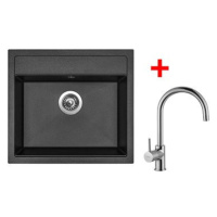 Sinks Solo 560 Metalblack + Vitalia