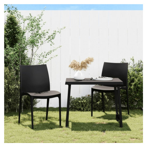 Zahradní židle 2 ks antracitové 50 x 46 x 80 cm polypropylen
