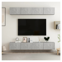 vidaXL TV skříňky 4 ks betonově šedé 100 x 30 x 30 cm kompozitní dřevo