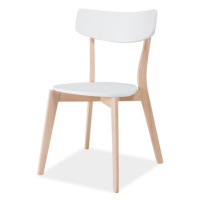 Jídelní židle TABA dub/bílá