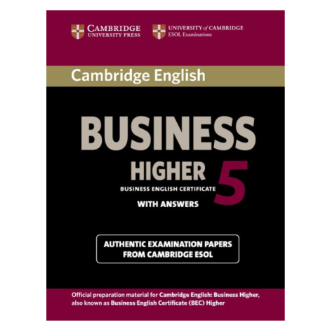 Cambridge BEC 5 Higher Student´s Book with answers Cambridge University Press