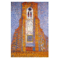 Obrazová reprodukce Church of Eglise de Zoutelande, 1910, Mondrian, Piet, 26.7 × 40 cm