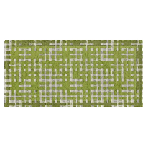 Zelený pratelný běhoun 55x115 cm Dama Verde – Floorita