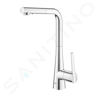 GROHE Zedra Dřezová baterie s výsuvnou sprškou, chrom 32553002