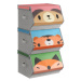 Dětské stohovatelné boxy na hračky RFB760P03 (3 ks)