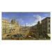 Obrazová reprodukce View of the Piazza Navona, Rome, (1697-1768) Canaletto, 40 × 22.2 cm