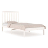 Rám postele bílý masivní borovice 100 × 200 cm, 3103834