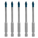 BOSCH Vrtáky do střešních tašek EXPERT HEX-9 HardCeramic 5 mm, 5 ks 2.608.900.598