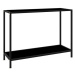 Konzolový stolek černý 100 × 35 × 75 cm tvrzené sklo