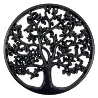 Prodex Strom v kruhu dřevěný černý 30 cm