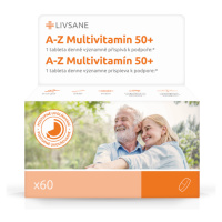 LIVSANE A-Z Multivitamin komplex 50+ tablety 60ks