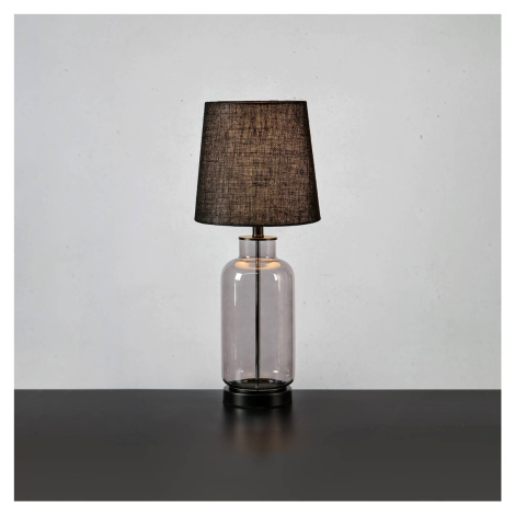 Markslöjd Stolní lampa Costero, kouřově šedá/černá, 61,5 cm