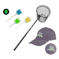 = Podběrák MITCHELL Pole Kit Net + fluo set jehly a vrták + kšiltovka