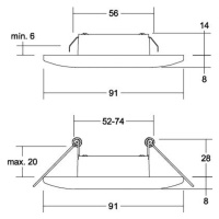 BRUMBERG BRUMBERG Adapt LED bodovka downlight, titan matný