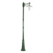 K.S. Verlichting Louvre post light green/clear