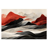 Ilustrace Red Mountains, Treechild, 40 × 26.7 cm