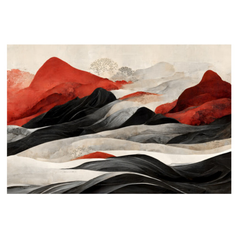 Ilustrace Red Mountains, Treechild, 40x26.7 cm