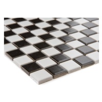 Mozaika schwarz weiss 65523 30,2x30,2x0,4