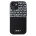 Zadní kryt DKNY PU Leather Repeat Pattern Card Pocket pro Apple iPhone 14, černá