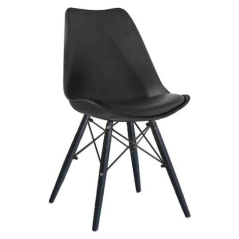 Tempo Kondela Jídelní židle KEMAL NEW - černá / dřevo + kupón KONDELA10 na okamžitou slevu 3% (k