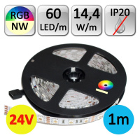 LED pásek RGB+NW neutrální bílá 1m 14,4W/m 60LED/m 24V