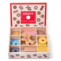Bigjigs Toys box s dřevěnými sušenkami