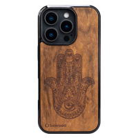 Dřevěné Pouzdro Bewood pro iPhone 16 Pro Hamsa Imbuia