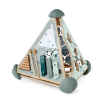 Dřevěná didaktická pyramida Game Center Pyramide Eichhorn s vkládacími kostkami a xylofonem od 1