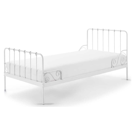 Bílá kovová dětská postel Vipack Alice, 90 x 200 cm