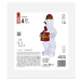 EMOS LED lední medvěd s vánočním dárkem, nafukovací, 240 cm, venkovní i vnitřní, studená bílá DC