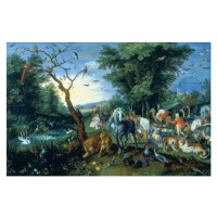 Obrazová reprodukce The Entry of the Animals into Noah's Ark, Brueghel, Jan the Younger, 40 × 26