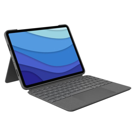 Logitech Combo Touch pouzdro s CZ klávesnicí iPad Pro 11" (1.2.3.4. gen) šedé