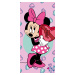 Jerry Fabrics Bavlněná froté osuška 70x140 cm - Minnie "Pink"