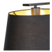 Závěsná lampa s bavlněnými odstíny černé se zlatem 32cm - Combi 3 Deluxe