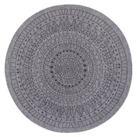 NORTHRUGS - Hanse Home koberce Kusový koberec Twin-Wendeteppiche 105476 Night Silver kruh – na v