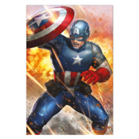 Plakát Captain America - Under Fire