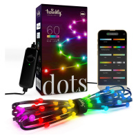Twinkly DOTS, LED bodový pásek, 60LED, RGB, délka 3m, černý, BT+WiFi, Gen II, IP20 vnitřní - TWD
