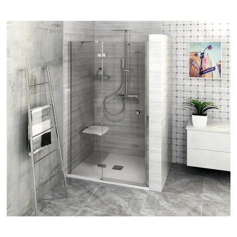 Polysan FORTIS sprchové dveře do niky 1000mm, čiré sklo, levé