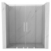 MEXEN/S Velar Duo posuvné sprchové dveře 200, transparent, białe 871-200-000-02-20