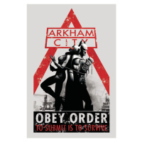 Umělecký tisk Batman Arkham City - Obey Orders, (26.7 x 40 cm)