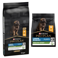 PURINA PRO PLAN, 12 + 3 kg / 14 + 3 kg zdarma - Large Robust Puppy Healthy Start 12 kg + 3 kg