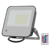 LED RGBW Stmívatelný reflektor LED/50W/230V IP65 šedá + DO