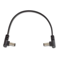 Rockboard Flat Power Cable - Black 15 cm / 5,9 angled/angled